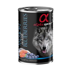 Alpha Spirit llauna salmó i nabius 400 gr